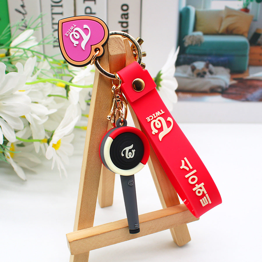 Wholesale PVC Heart Hammer Keychain